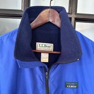 VTG L.L. Bean Three Season Jacket Fleece Lined Bomber Jacket Sz  Medium Large